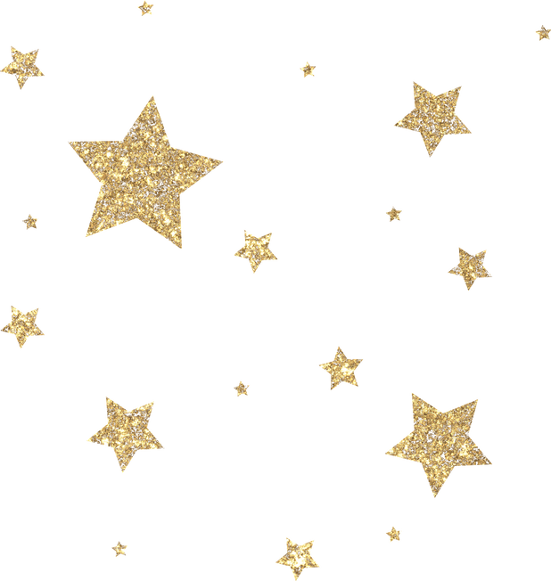 Glitter Gold Star